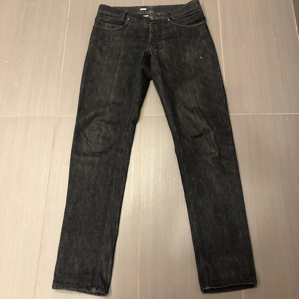 Maison Martin Margiela Paris mens dark wash black jeans men size Italy 46, US 31